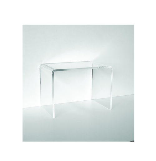 RECTANGULAR PLEXIGLASS TABLE 10X20XH15CM